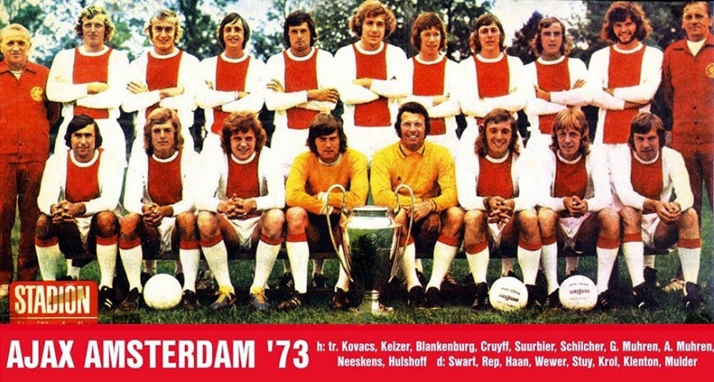 Squad of Ajax Amsterdam in 1973