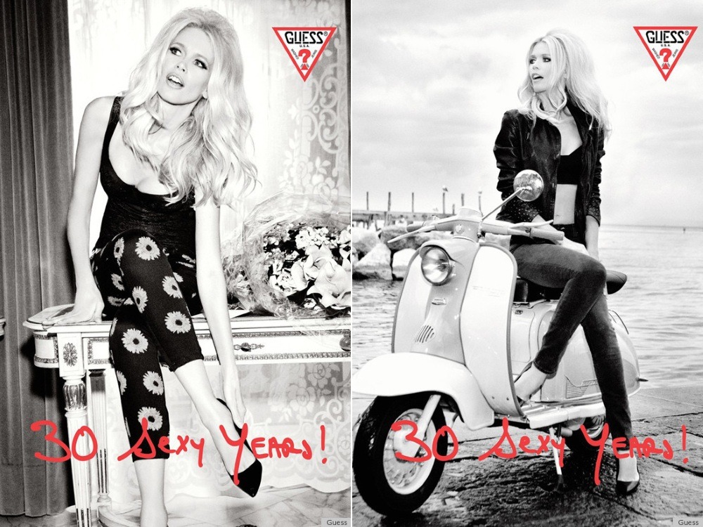 Claudia Schiffer for Guess Ad
