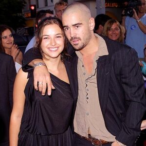 Colin Farrell and Amelia Warner as couple