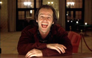 jack nicholson mad, the shining movie