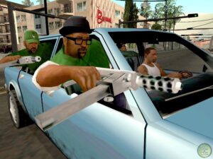 fight action in gta san andreas game