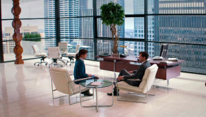 interview scene, christian grey and ana steele