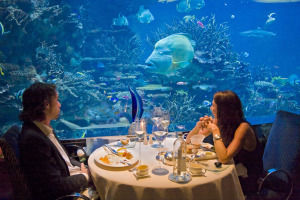 underwater, Al Mahara restaurant