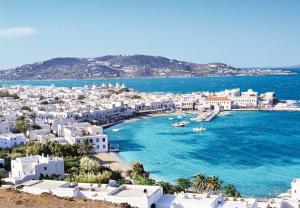 Town and harbour, Mikonos island, Mykonos