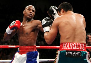 Floyd Mayweather Jr. in action