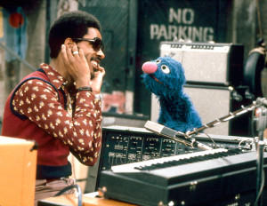 Stevie Wonder with Grover