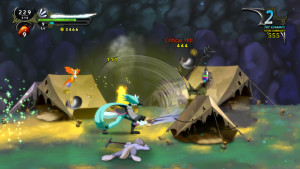 Dust: An Elysian Tail, fighting