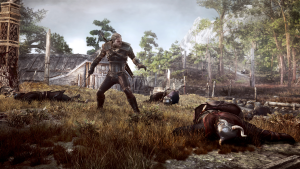 fight screenshot, The Witcher 3: Wild Hunt