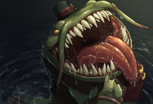 fat frog, league of legends, Tahm Kench