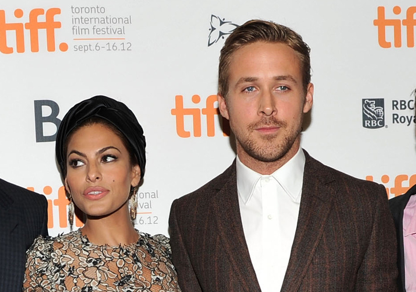 Eva Mendes and Ryan Gossling on an event