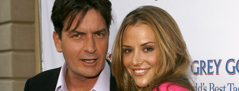 Charlie Sheen with ex-wife